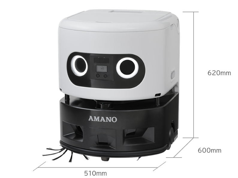 エレベーターやセキュリティドアと連携して自動移動するAIロボット掃除